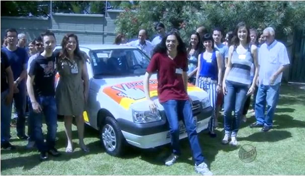 Equipe e alunos Virando Bixo